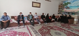 دیدار با خانواده جانباز شهید حاج رضا شاکر، به مناسبت 4 خرداد