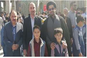 حضور کارکنان شبکه بهداشت و درمان و اعضای بسیج جامعه پزشکی استهبان در راهپیمایی ۱۳ آبان 