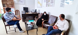 بازدید ناظر معاونت بهداشت دانشگاه علوم پزشکی و خدمات بهداشتی درمانی  از شبکه بهداشت و درمان شهرستان استهبان